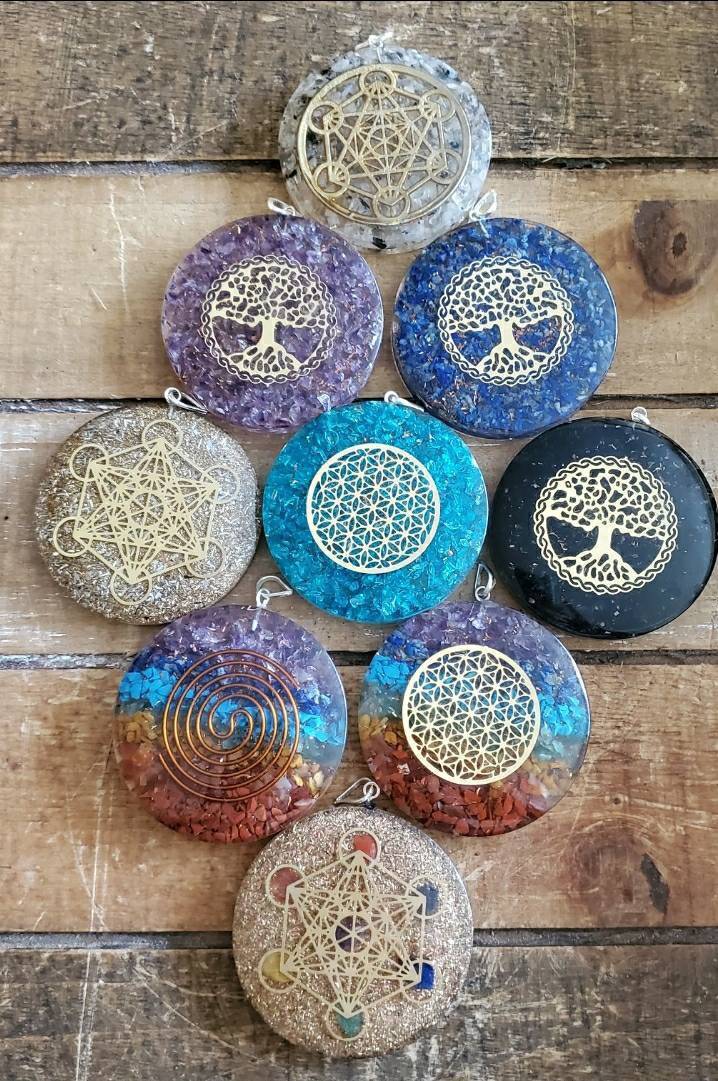 Orgone Pendants. Radiant Armor: Orgone Pendants for Positive Energy Protection - SOUTHBAYSALTS