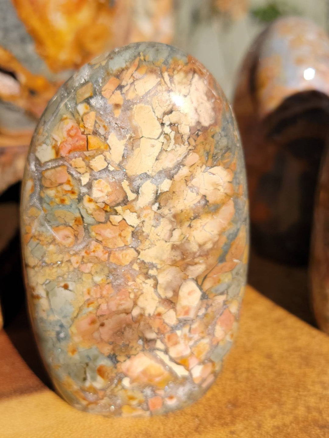 Ibis Jasper Freeforms, Brecciated Polished Jasper Freeforms, Stone of Relaxation and Acceptance - SOUTHBAYSALTS