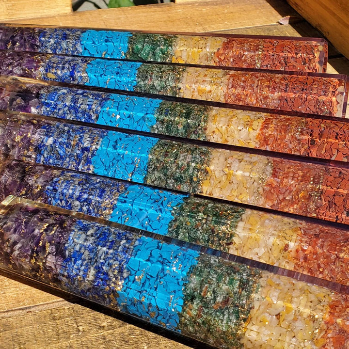 Orgone Towers,  7 Crystal Orgonite Tower - SOUTHBAYSALTS