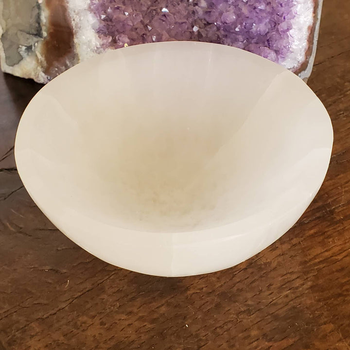 Negativity Eraser Morrocan Selenite Bowl, Selenite Bowl aka Liquid Liqht Crystal Cleansing Dish - SOUTHBAYSALTS