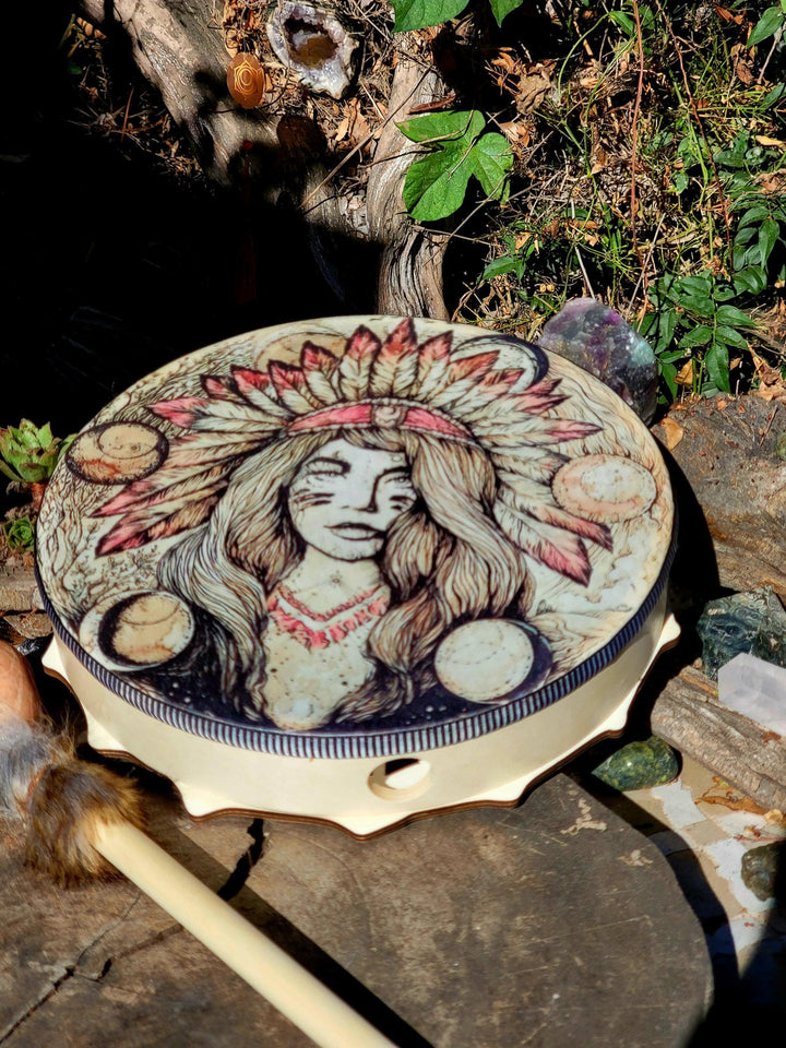 Ceremonial Vegan Drum, Rhythms of the Moon: Vegan Drum with Native Wisdom - SOUTHBAYSALTS 