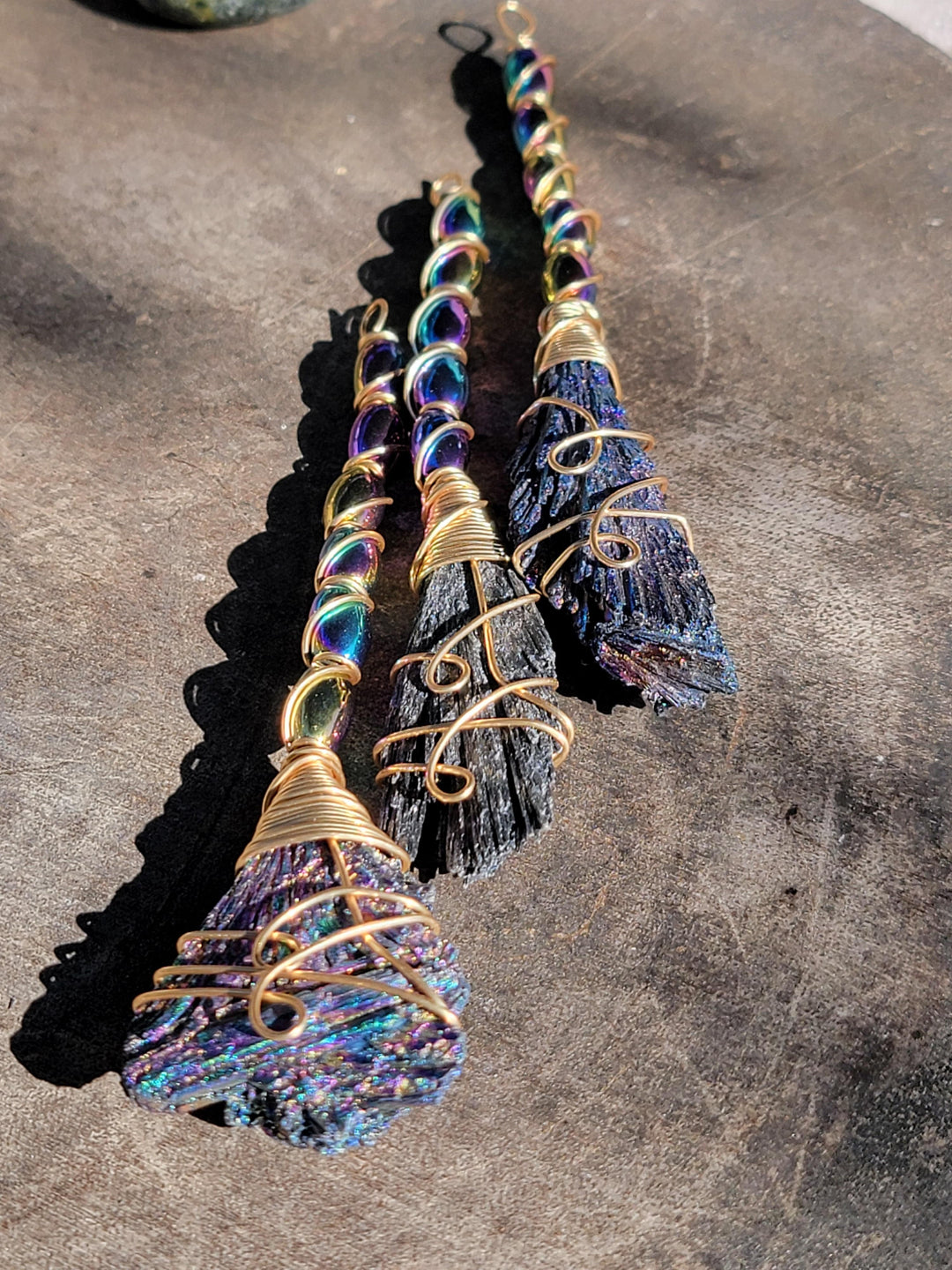 Kyanite Fans & Aura Tools for Positive Re-connection - SOUTHBAYSALTS 
