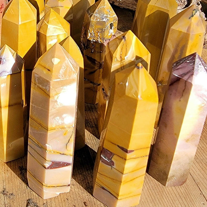 Austalian Mookaite Towers, Dream Weaver: Your Bold Companion for Life's Inner Journey - SOUTHBAYSALTS 