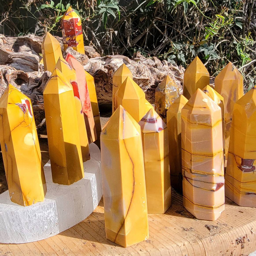 Austalian Mookaite Towers, Dream Weaver: Your Bold Companion for Life's Inner Journey - SOUTHBAYSALTS 