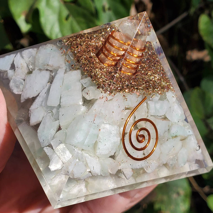 Large Orgonite Pyramids, Zap the Zap: Balance Your Space with Amazonite & Orgonite - SOUTHBAYSALTS 