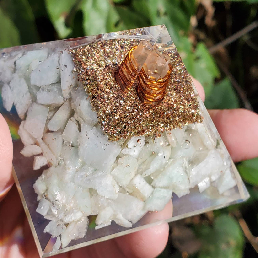 Large Orgonite Pyramids, Zap the Zap: Balance Your Space with Amazonite & Orgonite - SOUTHBAYSALTS 