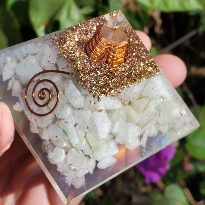 Large Orgonite Pyramids, Zap the Zap: Balance Your Space with Amazonite & Orgonite - SOUTHBAYSALTS 