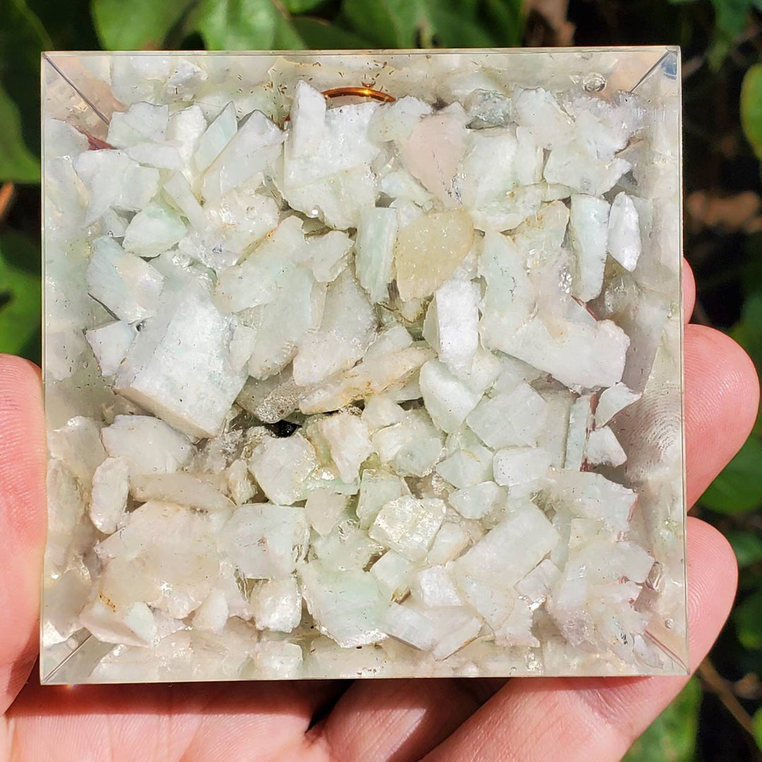 Large Orgonite Pyramids, Zap the Zap: Balance Your Space with Amazonite & Orgonite - SOUTHBAYSALTS 