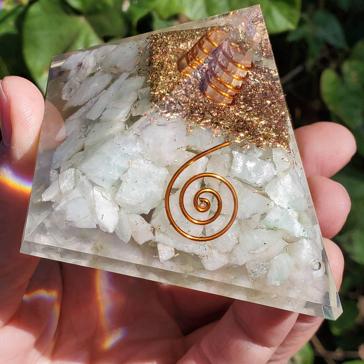 Large Orgonite Pyramids, Zap the Zap: Balance Your Space with Amazonite & Orgonite - SOUTHBAYSALTS 