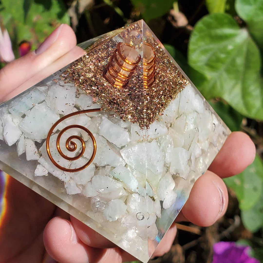 Large Orgonite Pyramids, Zap the Zap: Balance Your Space with Amazonite & Orgonite - SOUTHBAYSALTS 